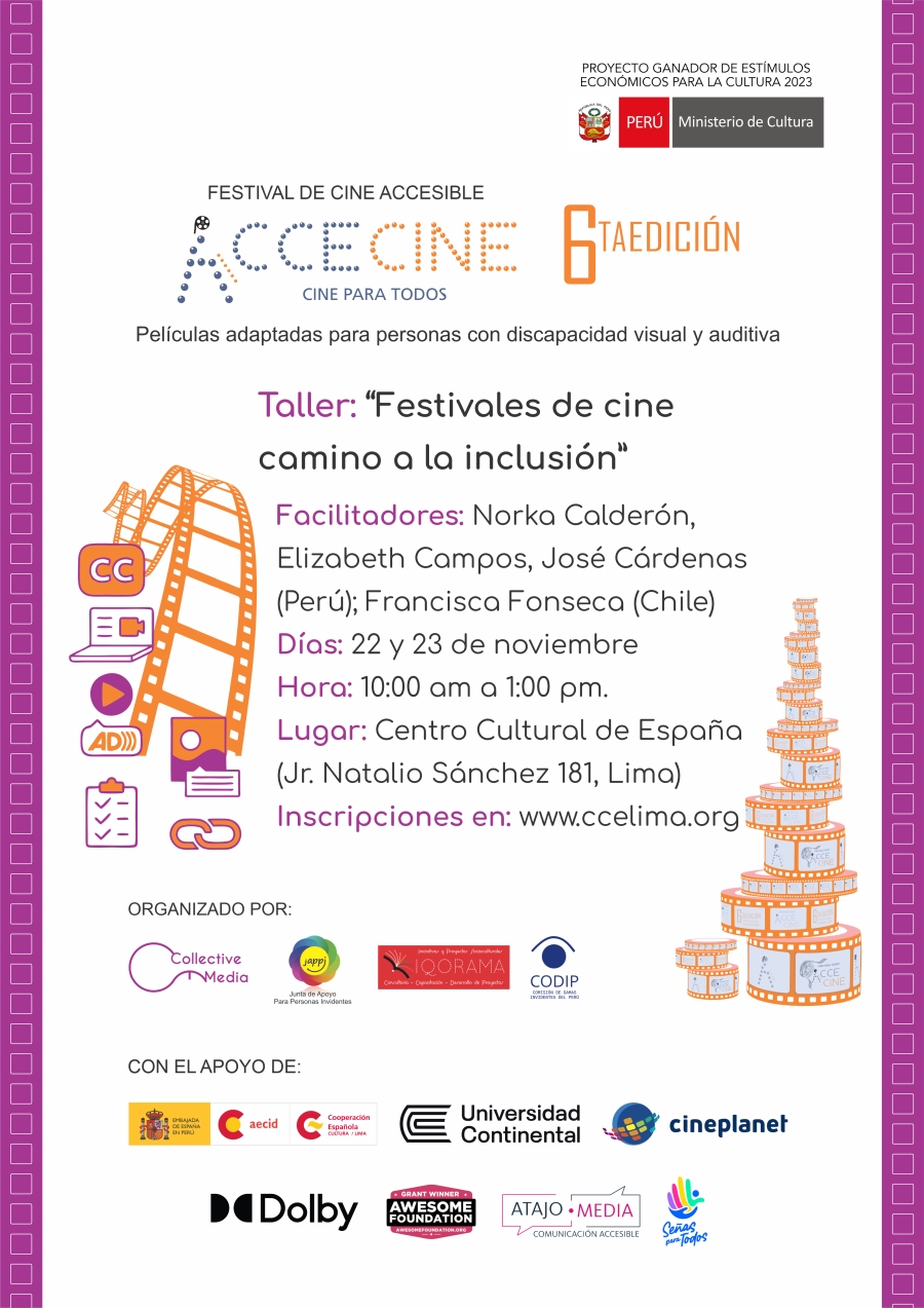 Taller Festivales de cine camino a la inclusión